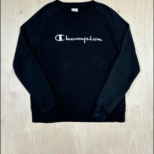Champion Black Crewneck Sweater